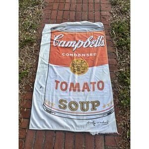 Campbells Tomato Soup Beach Towel Cannon Mills Large Andy Warhol Vintage